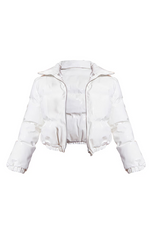 ROUCHED PUFFER JACKET