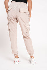 SHELL CARGO JOGGERS TROUSER-BEIGE