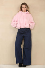 Bubble Hem Fleece Jacket